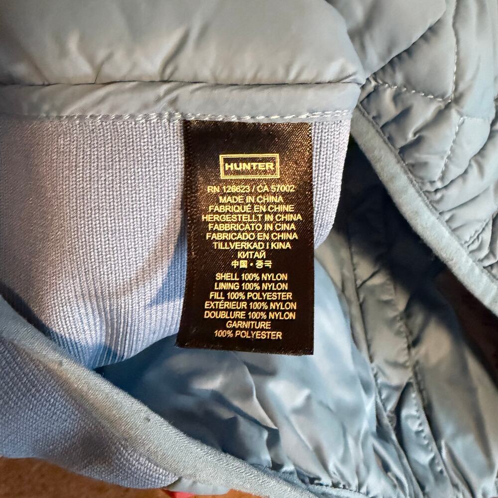 Hunter  Original Midlayer Gilet Vest Light Blue Size M - Picture 5 of 5